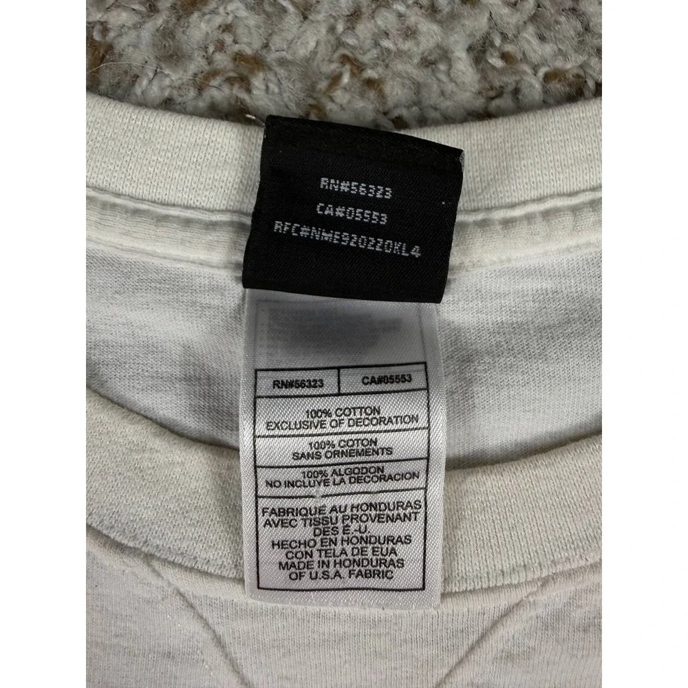 Nike Air Jordan 11 Low IE White Argon Blue 2007 Advertising T-Shirt XXL